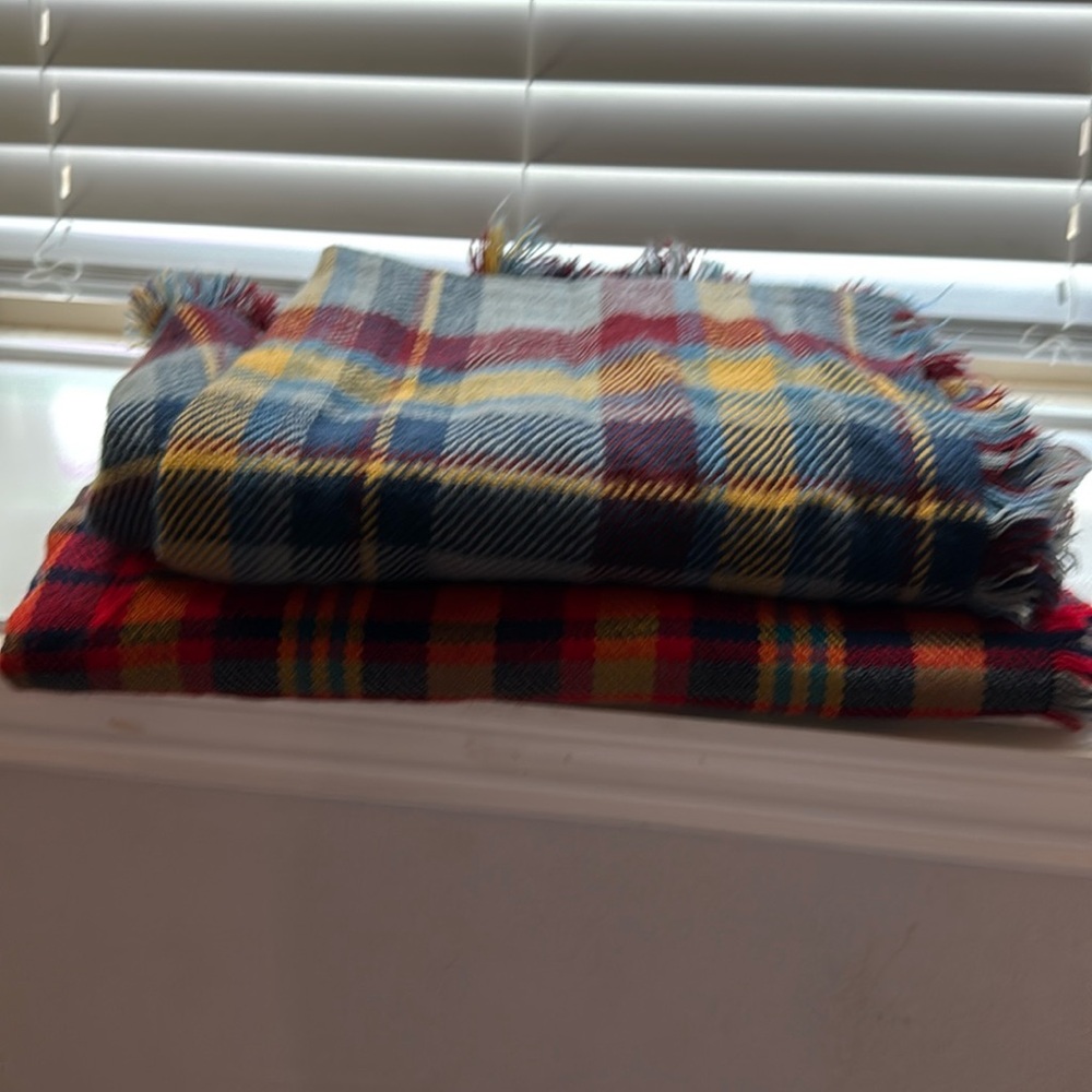 Two big blanket scarves!